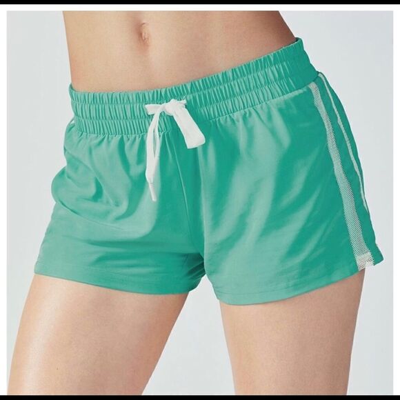 FABLETICS Pamela Drawstring Mesh Detail Shorts - Picture 2 of 10